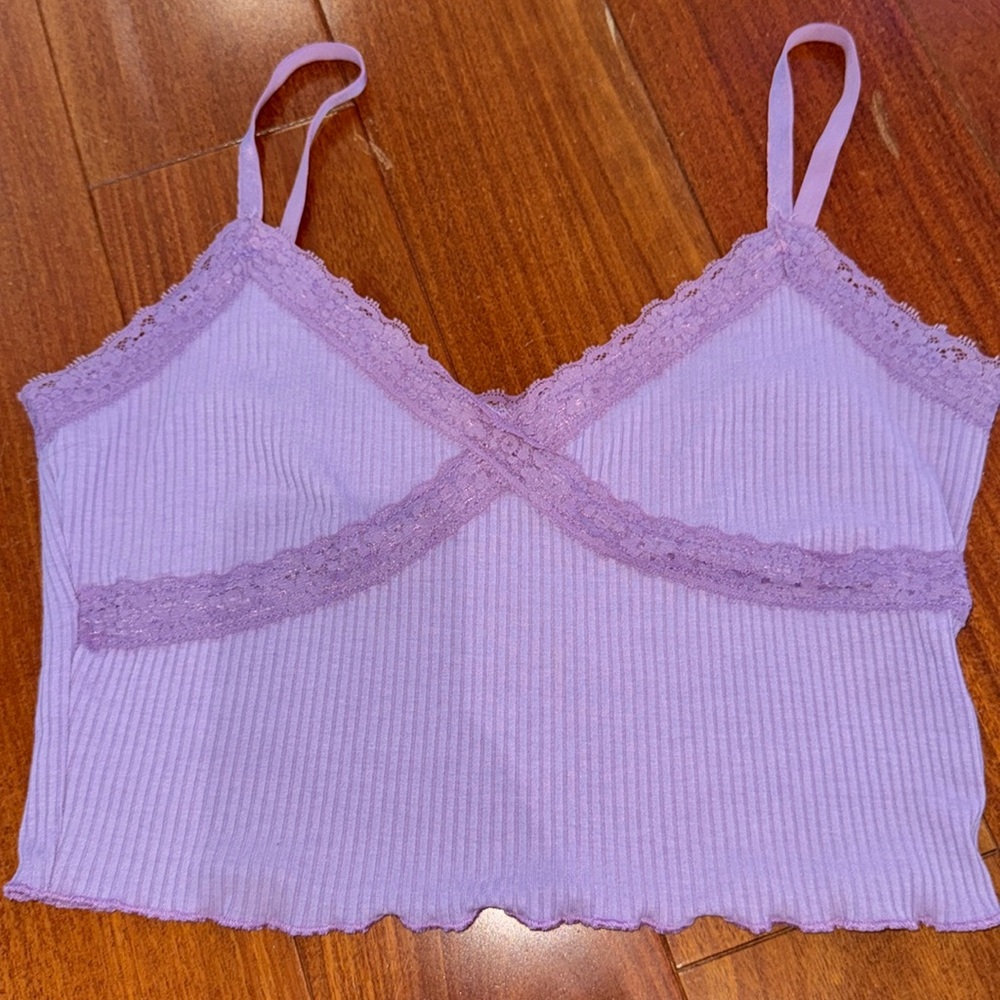 WOMENS PURPLE Y2K TANK